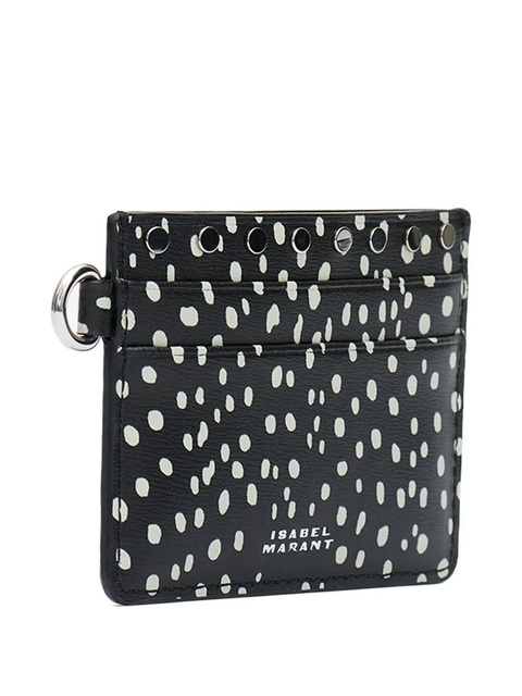 ISABEL MARANT small polka-dot cardholder - Black - zdjęcie produktu nr 2
