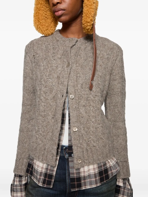 Acne Studios cable-knit cardigan - Neutrals - zdjęcie produktu nr 2