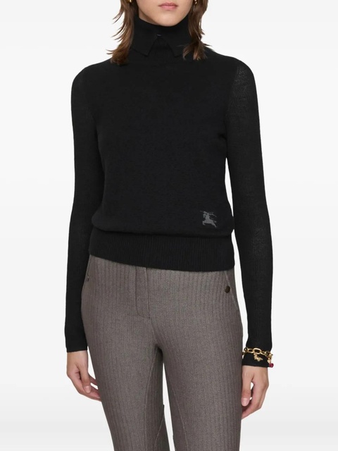 Burberry turtleneck patch sweater - Black - zdjęcie produktu nr 2