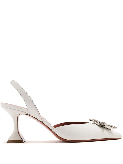 Amina Muaddi 70mm Begum pumps - White - zdjęcie produktu nr 1