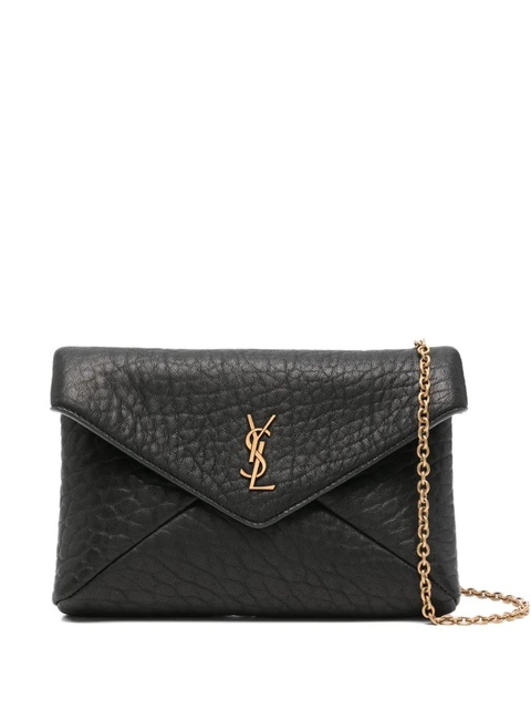 Saint Laurent logo-plaque shoulder bag - Black - zdjęcie produktu nr 1