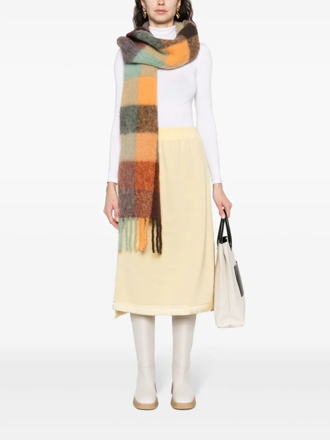 Jil Sander virgin wool-blend midi skirt - Yellow - zdjęcie produktu nr 2
