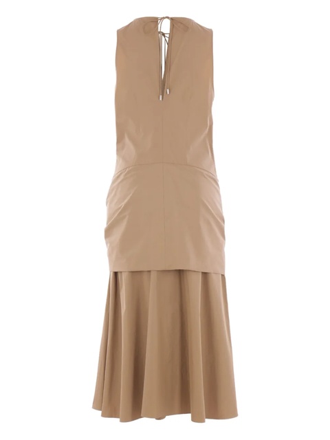 LOEWE tie-detail sleeveless day dress - Neutrals - zdjęcie produktu nr 2