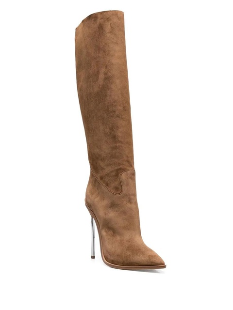 Casadei suede stiletto boots - Brown - zdjęcie produktu nr 2