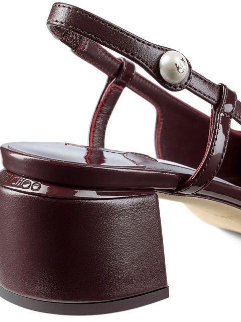 Jimmy Choo 45mm Elisa slingback pumps - Brown - zdjęcie produktu nr 2