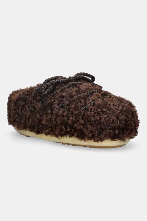 Moon Boot klapki MB EVX MULE CURLY kolor brązowy 80D1470080 M010 - zdjęcie produktu nr 1