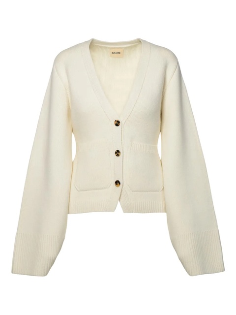 KHAITE Scarlet cardigan - White - zdjęcie produktu nr 1