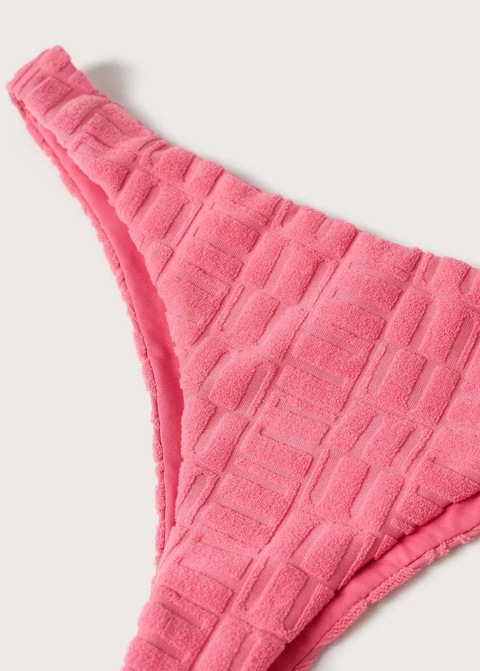 Figi bikini z teksturowanej tkaniny - zdjęcie produktu nr 1