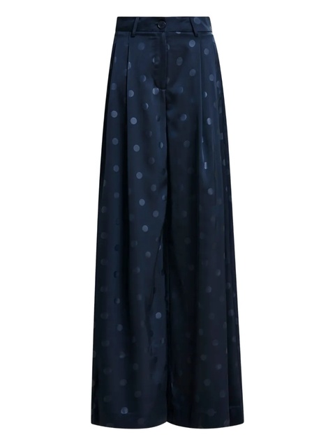 Essentiel Antwerp polka-dot pleated trousers - Blue - zdjęcie produktu nr 1