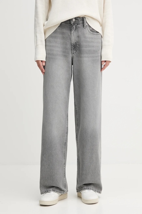 Calvin Klein Jeans jeansy damskie high waist LV047C722G - zdjęcie produktu nr 1