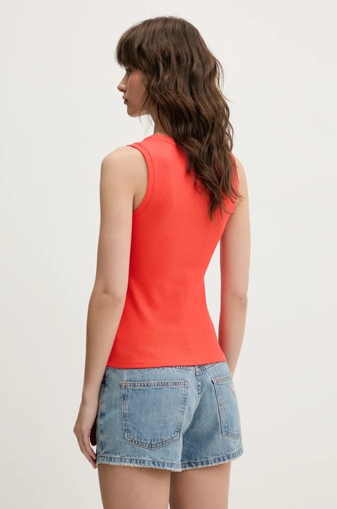 Tommy Jeans top kolor pomarańczowy DW0DW20673 - zdjęcie produktu nr 2
