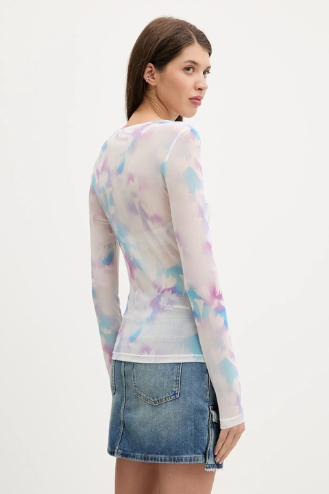 Karl Lagerfeld Jeans longsleeve kolor biały A3W17049 - zdjęcie produktu nr 2