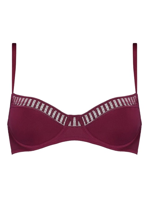 ERES stripe-lace padded bra - Purple - zdjęcie produktu nr 1