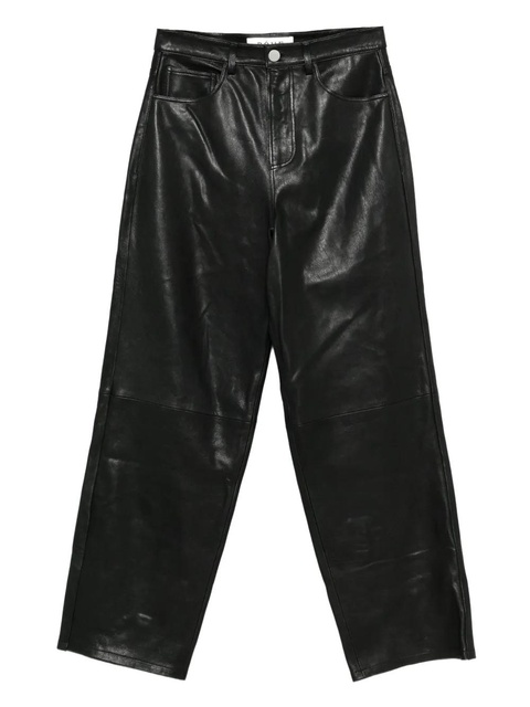 Róhe baggy leather trousers - Black - zdjęcie produktu nr 1