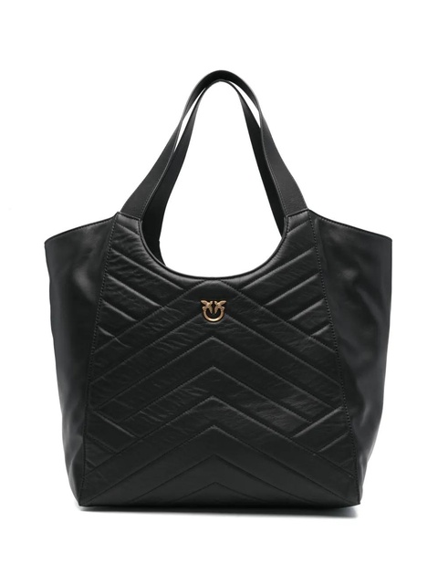 PINKO quilted leather tote bag - Black - zdjęcie produktu nr 1