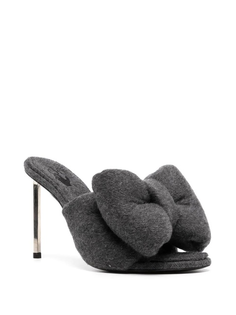 Off-White Allen bow wool sandals - Grey - zdjęcie produktu nr 1