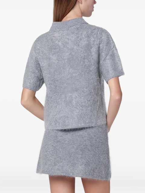 Almada Label Maika polo top - Grey - zdjęcie produktu nr 2