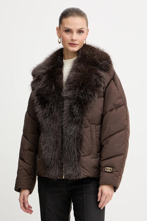 Marciano Guess kurtka ESTELLA kolor brązowy zimowa 5BGL33 7378A - zdjęcie produktu nr 1