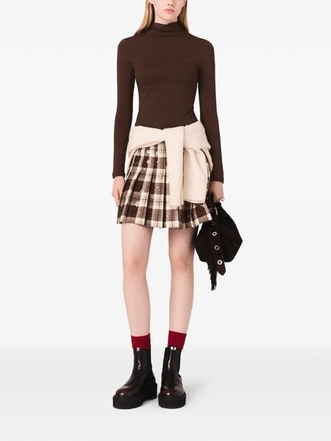 Maje roll-neck top - Brown - zdjęcie produktu nr 1