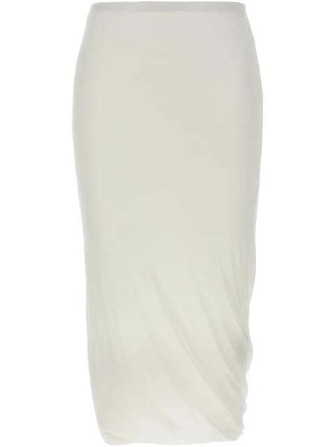 Jil Sander cotton midi skirt - White - zdjęcie produktu nr 1