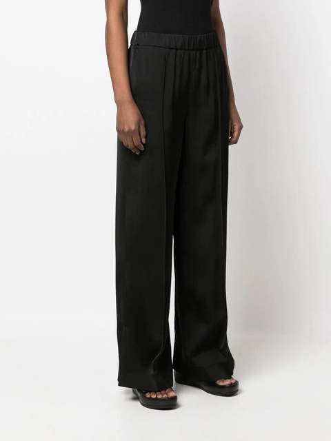 Jil Sander pressed-crease palazzo pants - Black - zdjęcie produktu nr 2