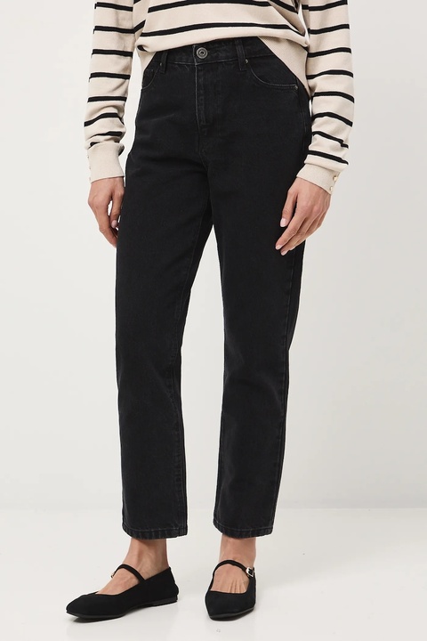 Medicine jeansy bawełniane damskie kolor czarny - zdjęcie produktu nr 1