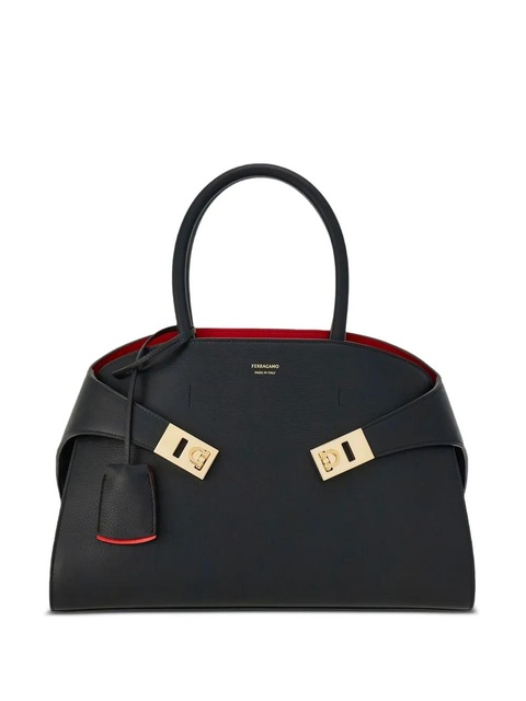 Ferragamo Hug (M) tote bag - Black - zdjęcie produktu nr 1