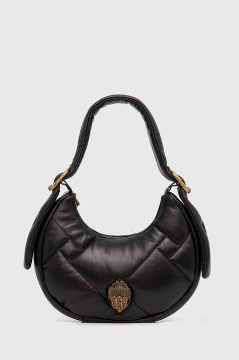 Kurt Geiger London torebka skórzana KENSINGTON PUFF SM HOBO kolor czarny 2711400109 - zdjęcie produktu nr 1