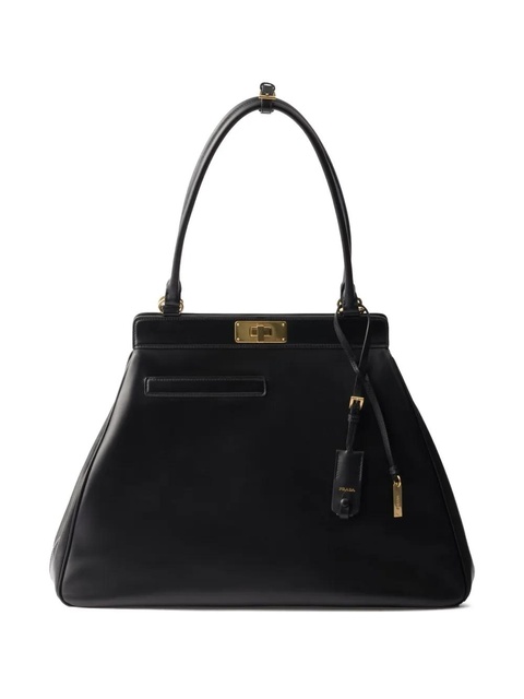 Prada large leather tote bag - Black - zdjęcie produktu nr 1