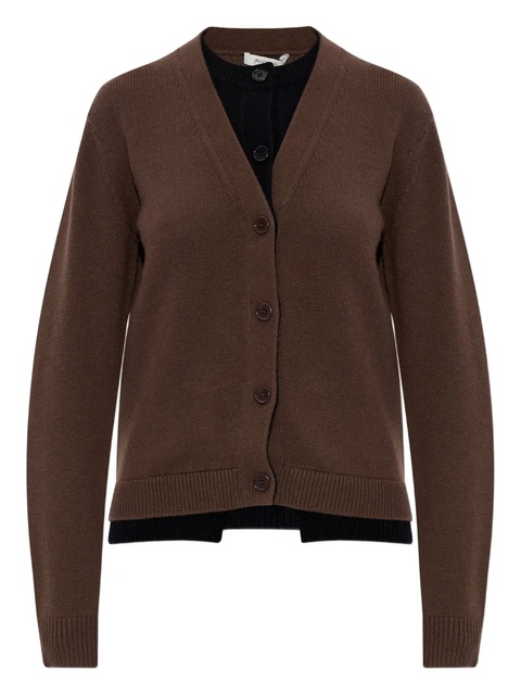 JW Anderson button-front wool cardigan - Brown - zdjęcie produktu nr 1