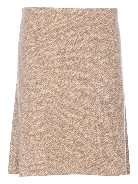 Miu Miu wool mini skirt - Neutrals - zdjęcie produktu nr 1