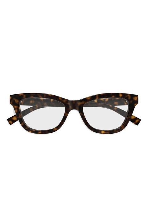 Gucci Eyewear cat-eye-frame GG logo glasses - Brown - zdjęcie produktu nr 1