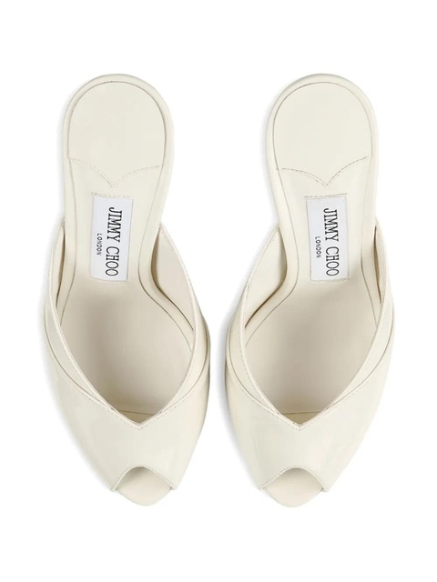 Jimmy Choo 100mm Brigitte peep-toe mules - Neutrals - zdjęcie produktu nr 1