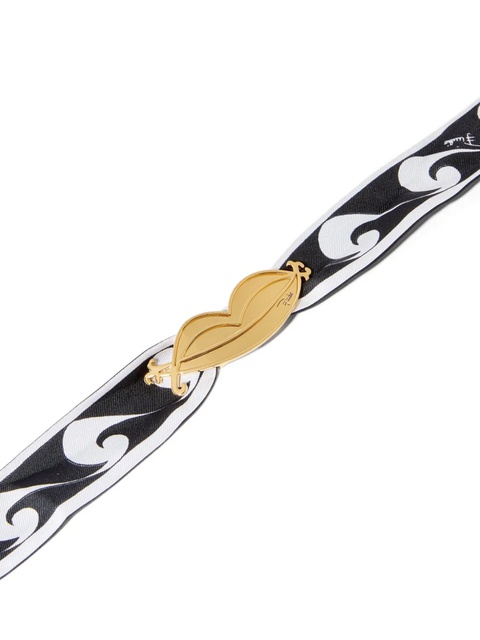 PUCCI scarf lip-ring choker - Black - zdjęcie produktu nr 2