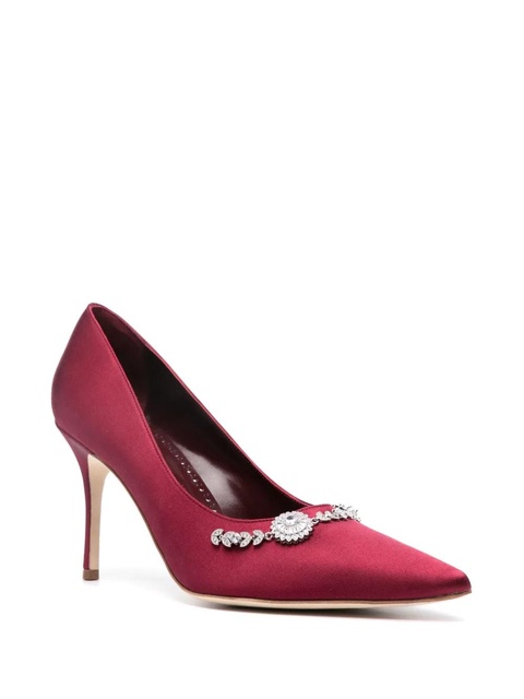 Manolo Blahnik 90mm Lamik pumps - Red - zdjęcie produktu nr 2