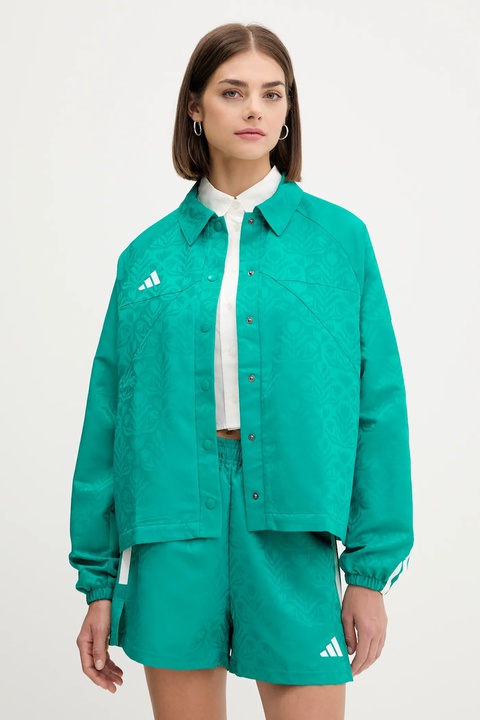 adidas kurtka House of Tiro kolor zielony przejściowa JL9204 - zdjęcie produktu nr 1