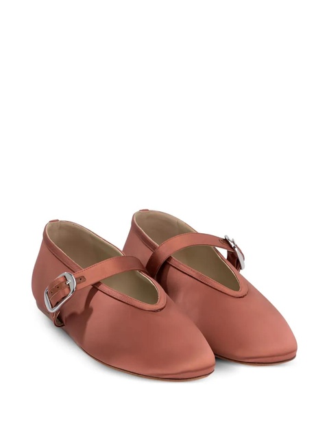 Le Monde Beryl silk buckle flats - Orange - zdjęcie produktu nr 2