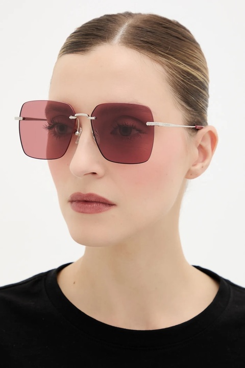 Gucci okulary przeciwsłoneczne damskie kolor srebrny GG1955SA - zdjęcie produktu nr 1