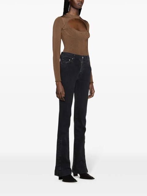 AMIRI Kick high-rise flared jeans - Black - zdjęcie produktu nr 2