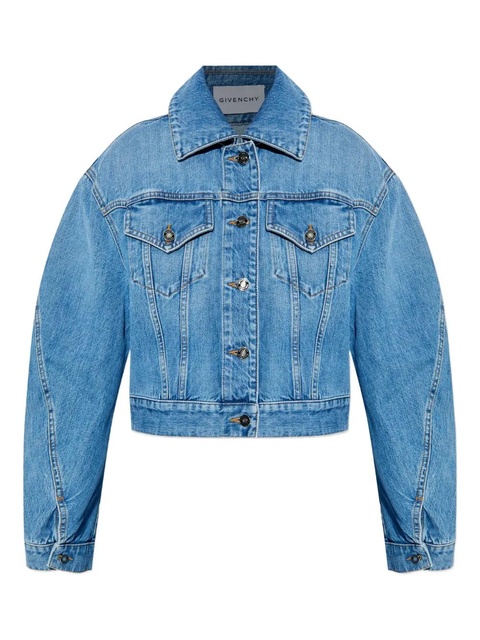 Givenchy puffed-sleeve denim jacket - Blue - zdjęcie produktu nr 1