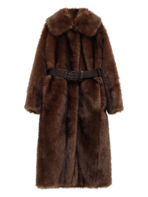 Moncler Grenoble belted coat - Brown - zdjęcie produktu nr 1