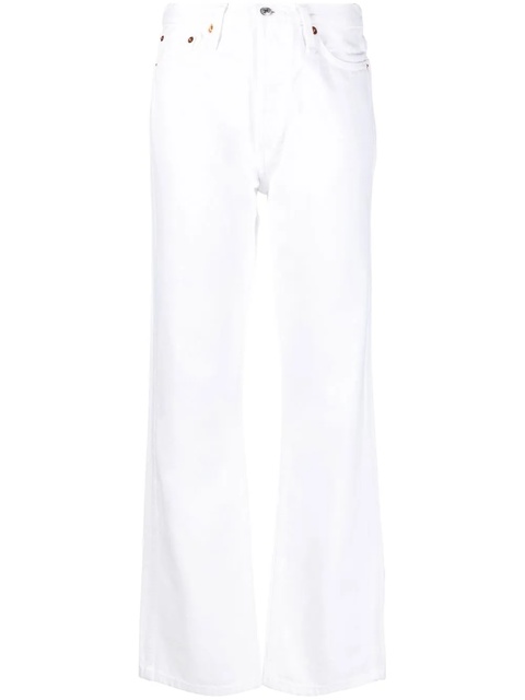 RE/DONE high-waisted flared-leg jeans - White - zdjęcie produktu nr 1