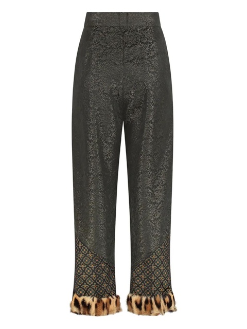 ETRO patterned-cuff trousers - Green - zdjęcie produktu nr 2