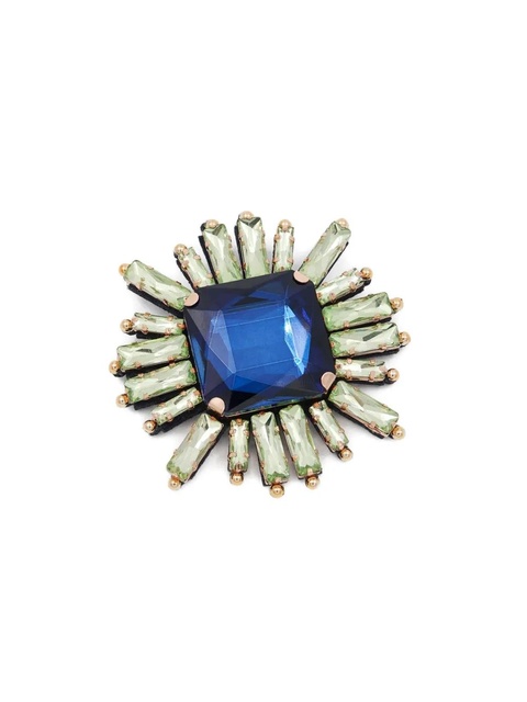 Essentiel Antwerp rhinestones-detail brooch - Blue - zdjęcie produktu nr 2