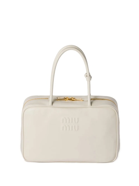 Miu Miu Beau leather bag - White - zdjęcie produktu nr 1