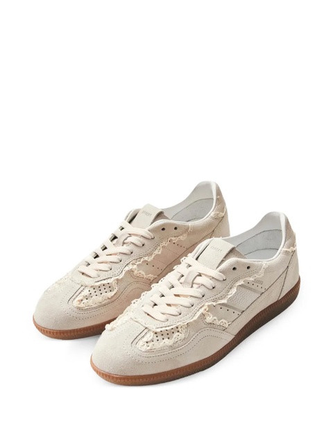 ALOHAS lace-trimmed leather sneakers - Neutrals - zdjęcie produktu nr 2
