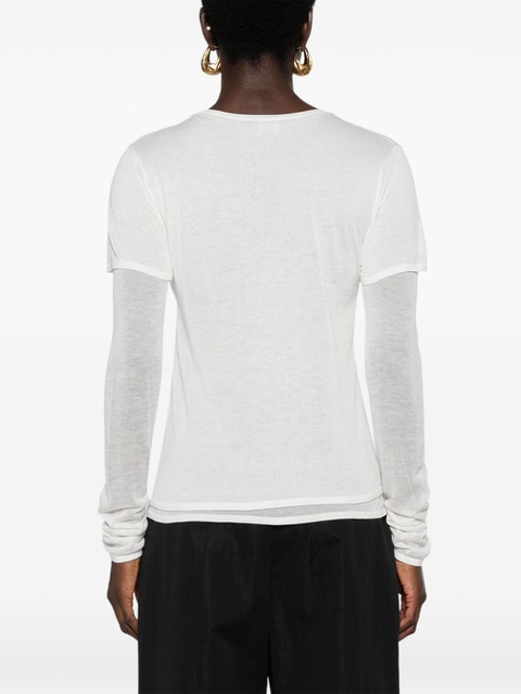 TOTEME layered fine-knit jumper - Neutrals - zdjęcie produktu nr 2