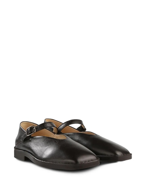 LEMAIRE leather ballerina shoes - Brown - zdjęcie produktu nr 2