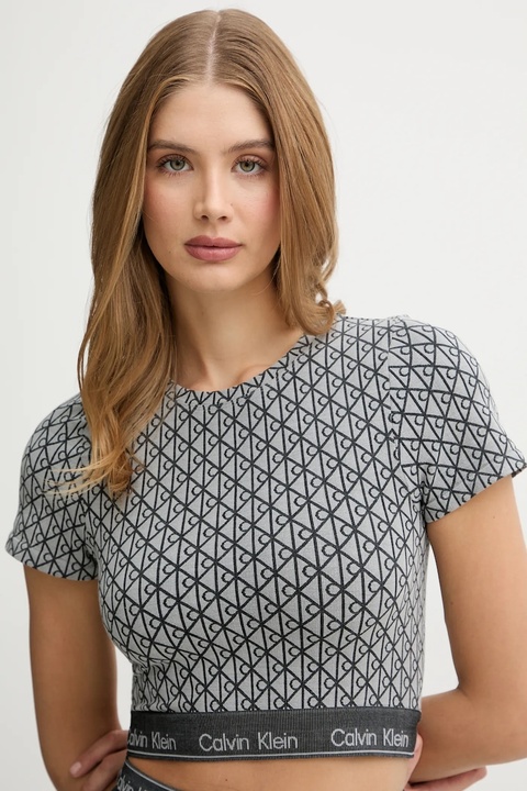 Calvin Klein Underwear t-shirt lounge damski kolor szary LV00QF8487 - zdjęcie produktu nr 2