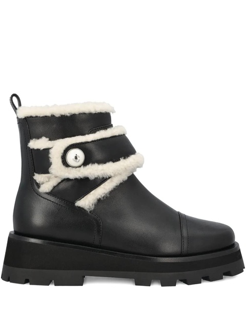 Jimmy Choo shearling-trimmed boots - Black - zdjęcie produktu nr 1